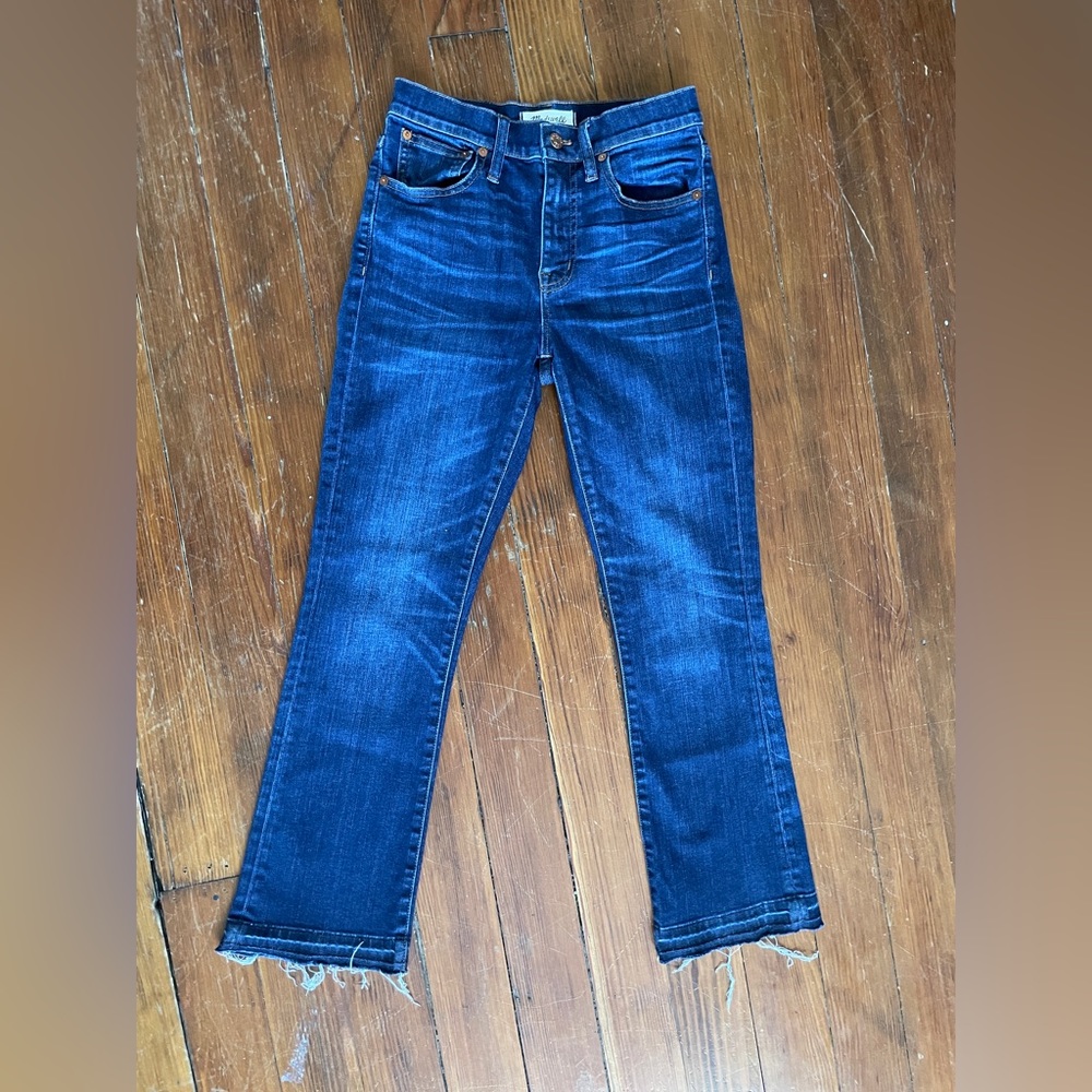 Madewell Cali-Demi Boot Raw Hem sz 25 EUC